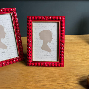 Glossy Red Hearts Photo Frame 4