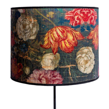 Dark Floral Bamboo Light Shade 55cm