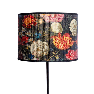 Dark Floral Bamboo Light Shade 40cm