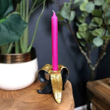 Black & Gold Banana Candle Holder