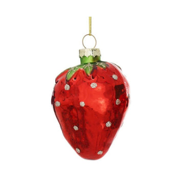 Strawberry Glass Bauble