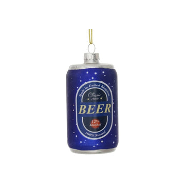 Glass Beer Can Bauble