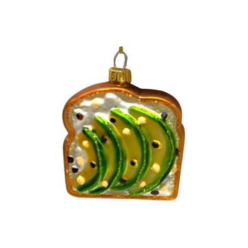 Avocado on Toast Glass Bauble