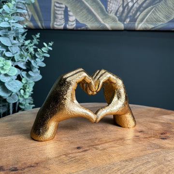 Heart Hands Sculpture