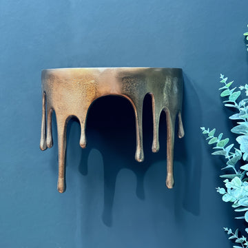 Small Dripping Gold Wall Shelf