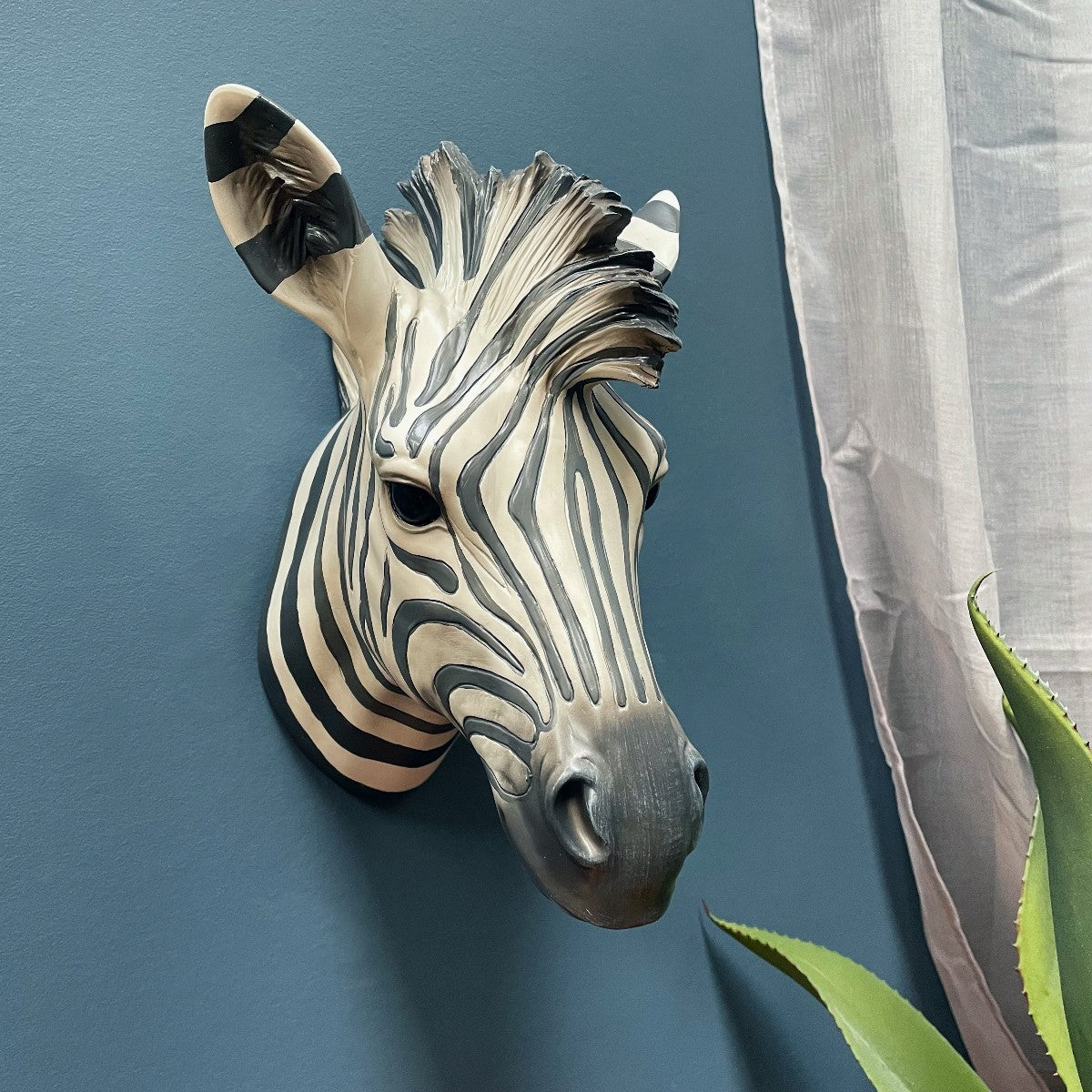 Zebra Head Wall Hanging Brown And Ginger 3869