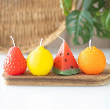 Set of 4 Fruity Candles