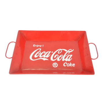 PRE-ORDER Red Metal Cola Serving Tray