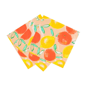 Citrus Paper Napkins 20 Pack