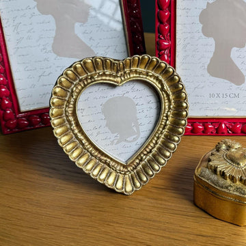 Mini Gold Heart Photo Frame