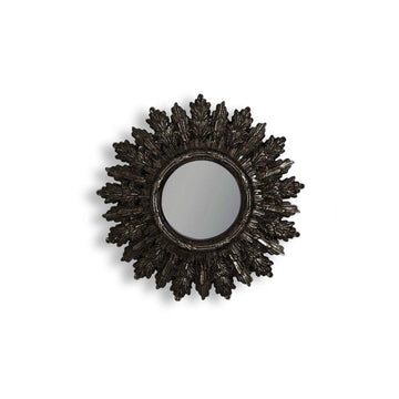 Small Antique Black Mirror